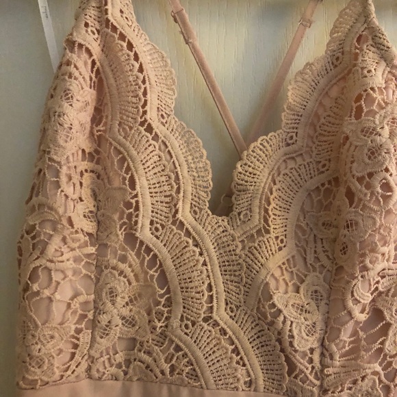 Lulus blush bridesmaids dress - Picture 3 of 4